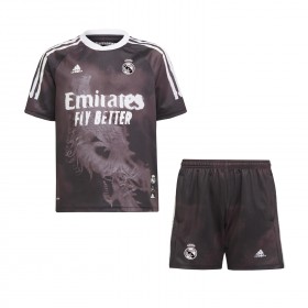 Camisolas de futebol Real Madrid Human Race Criança Equipamento 2020/21 Manga Curta